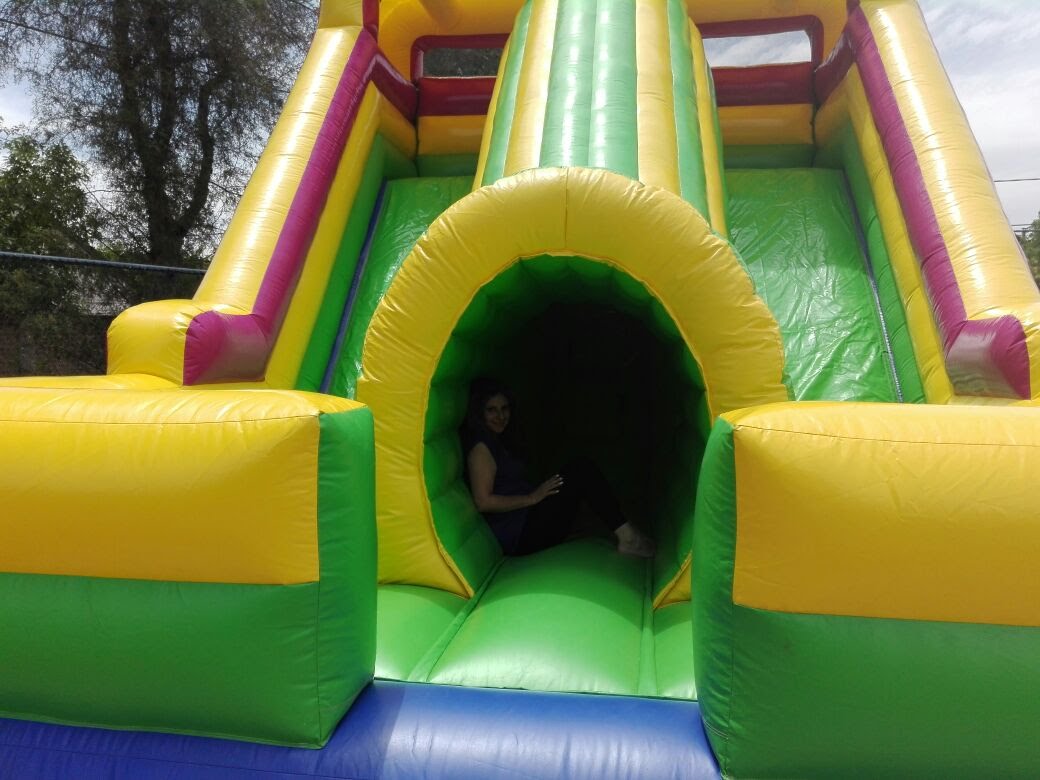 Arriendo Tobogán doble. Largo 7m x Ancho 5m x Alto 5m